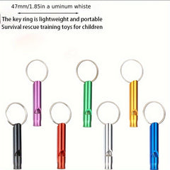 5pcs Survival Whistle Outdoor Training Keychain Lifesaving Kit