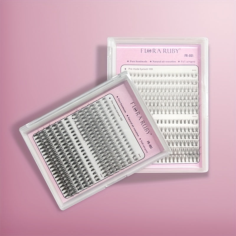 12 Row Grafted Eyelashes Natural 10D 20D Cluster False Eyelashes