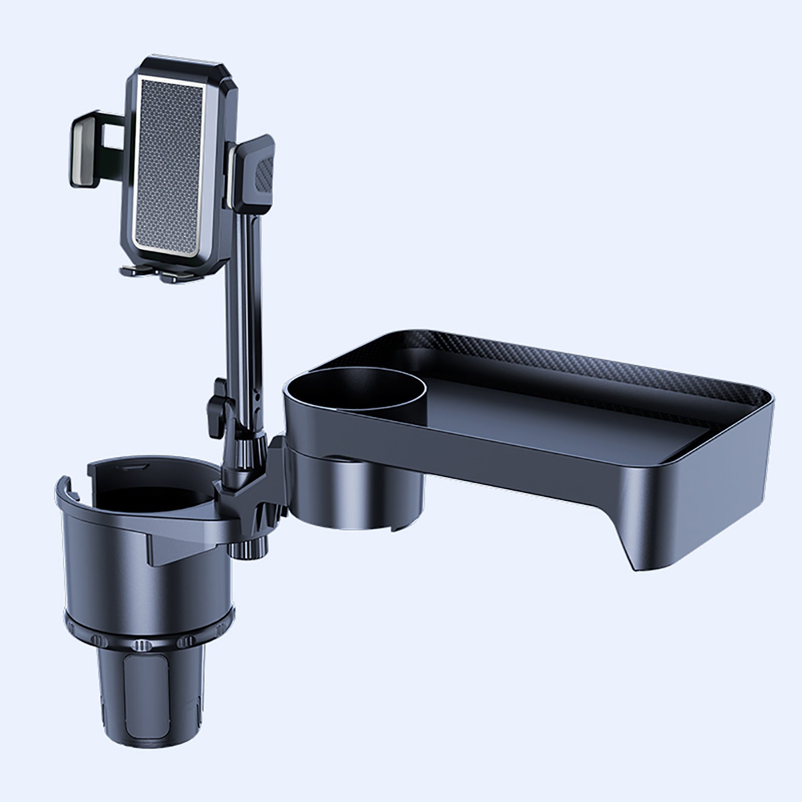 Car Cup Holder Tray & Phone Mount 3 In 1 Cup Holder Expander