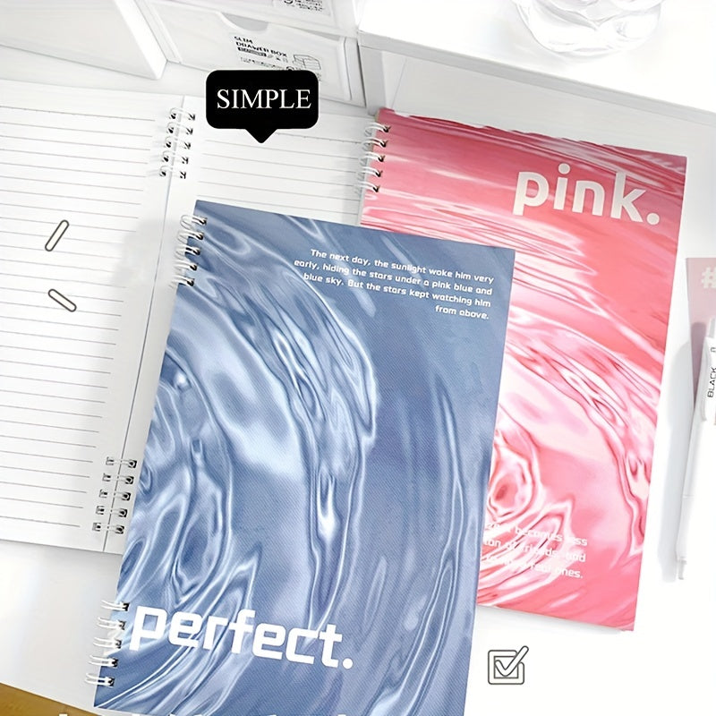 B5 Spiral Notebook 60 Sheets 120 Pages Leather Hardcover College Ruled