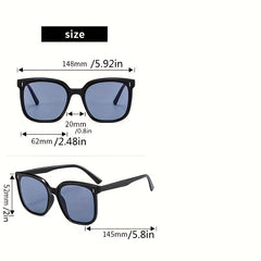 Square Sunglasses Men Women Casual Mirror Lens UV400