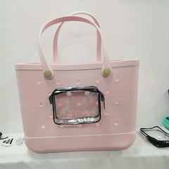 Transparent Hanging Beach Bag Organizer Waterproof Tote Travel Accessories