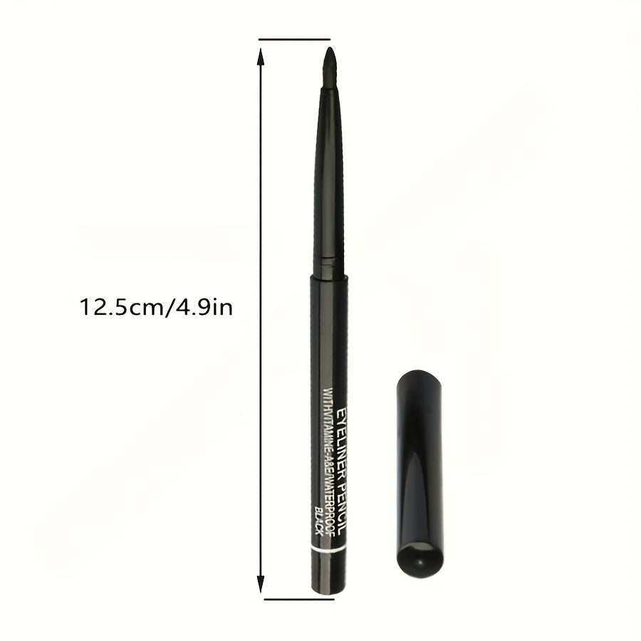 Automatic Rotating Eyeliner Pen Waterproof Brown Eyebrow Pencil