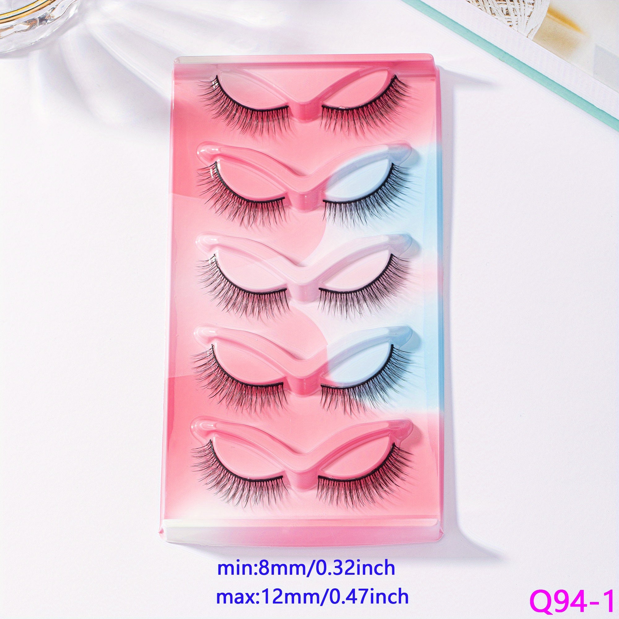 5 Pairs Natural Faux Mink Hair False Eyelashes 3D Lashes Extensions