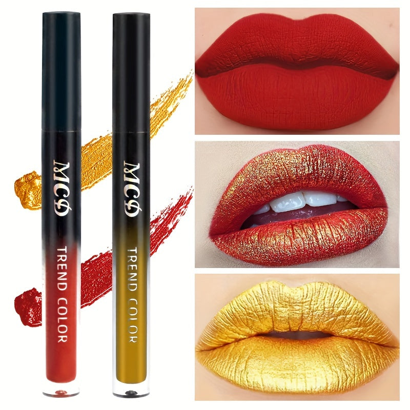Golden Lips Lipstick Long Lasting Waterproof Lipstick Lip Plumper