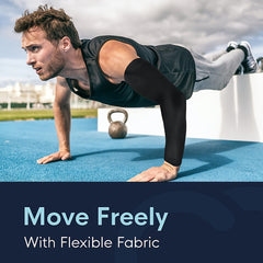 Peabownn Sports Compression Arm Sleeves, UV Protection & Anti Slip Arm Sleeves
