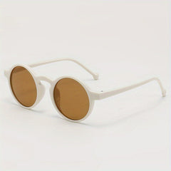Retro Round Frame Sunglasses for Girls