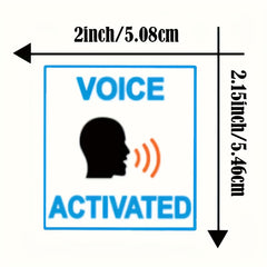 60 Activate Sound Stickers w/ Clapping Action 5.08-5.46cm Prank Joke Gift Labels