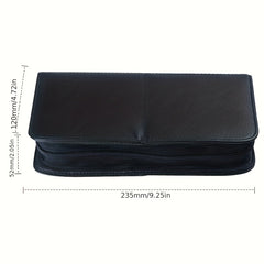 Professional Makeup Brush Bag Organizer PU Leather Travel Makeup Brush Holder