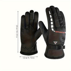 Men's Thickened Winter Gloves for Skiing & Cycling