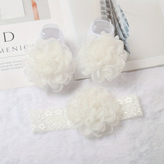 Baby Girls Headband & Socks Set Floor Socks And Hair Accessories