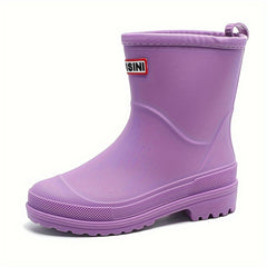 Waterproof Non-slip Rain Boots Comfortable Medium Tube Women's Footwear