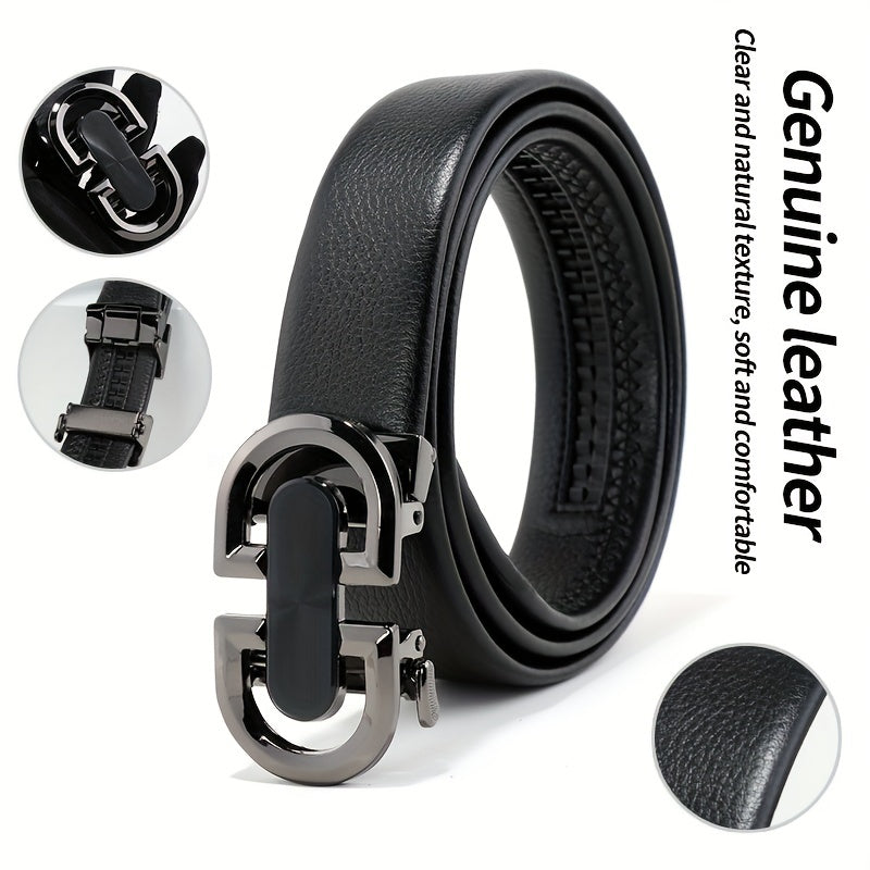 Men's Leather Belt Casual Business Belt Boyfriends Birthday