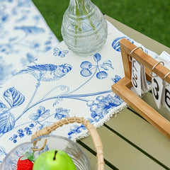 Portable Flower & Bird Printed Mat for Camping & Picnic