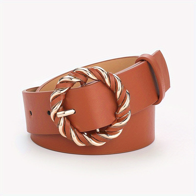 Kids PU Leather Belt, Dress Suit Jeans Accessories Belt Buckle