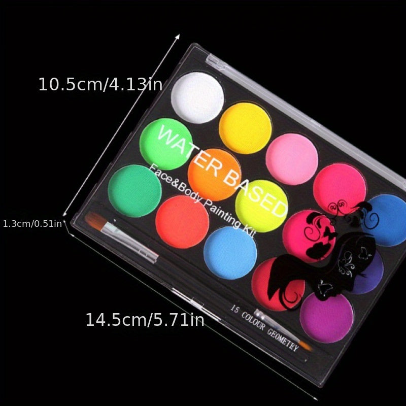 Fluorescent Eyeshadow Palette Face And Body Painting Kit
