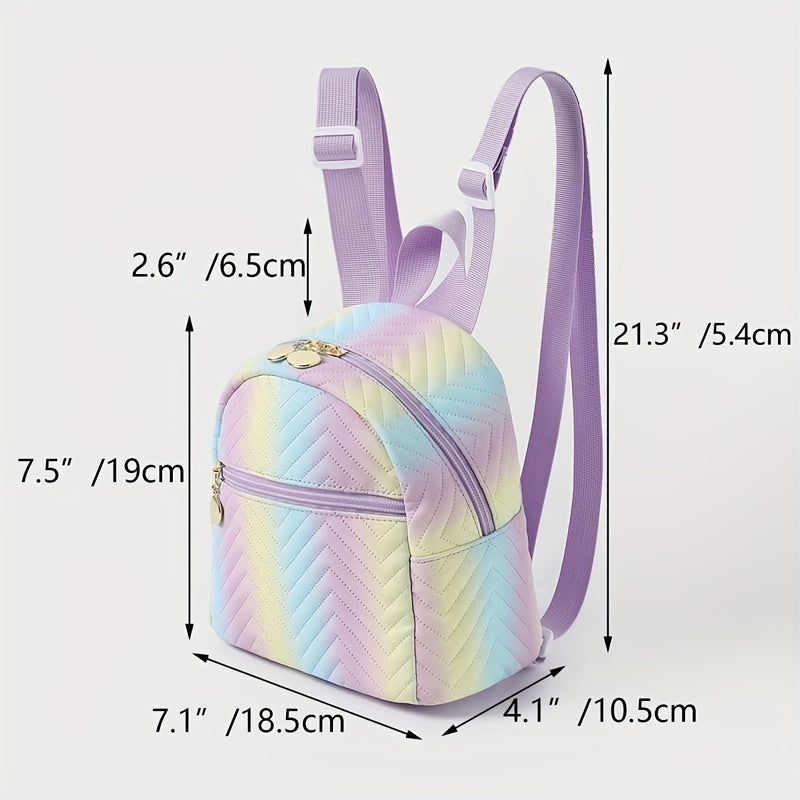 Kids Gradient Quilted Backpack