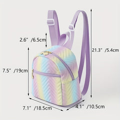 Kids Gradient Quilted Backpack