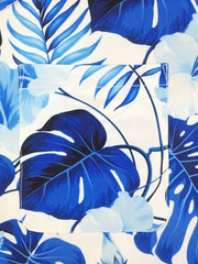 Tropical Leaf Print Men's Hawaiian Shirt Casual Short Sleeve Summer Vacation Top