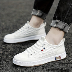 Crocodile Pattern Skate Shoes Anti-Slip Sneakers Men's Footwear