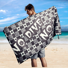 Turbo Microfiber Beach Towel Quick Drying Sand Proof Swim Towel