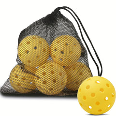 6pcs Pickleball Balls with Mesh Bag for Training