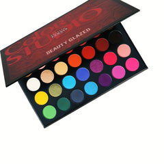 35 Colors Sunset Eyeshadow Palette Shimmer Matte Finish Waterproof Makeup Tool