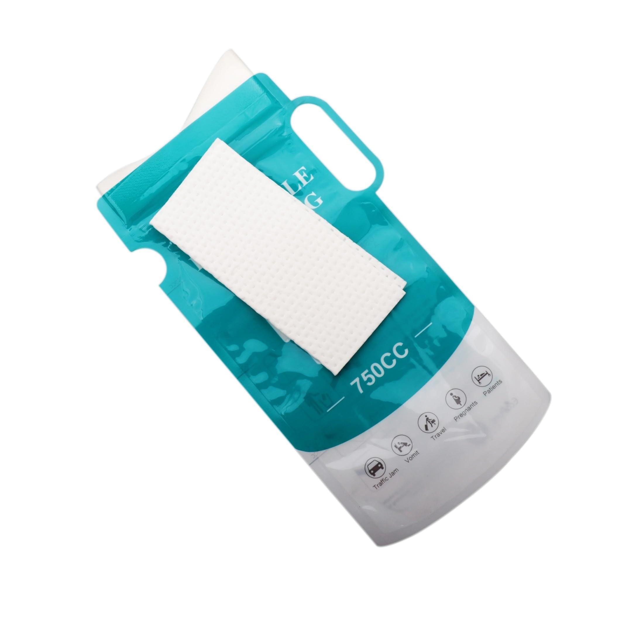 24pcs Disposable Urinal Bags 750ML Unisex Emergency Travel Pee Bag