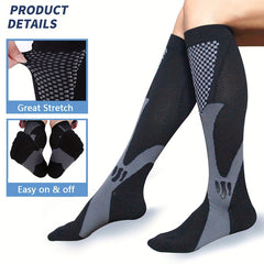 Men's Compression Sport Socks - Sweat Absorbing Nylon Blend