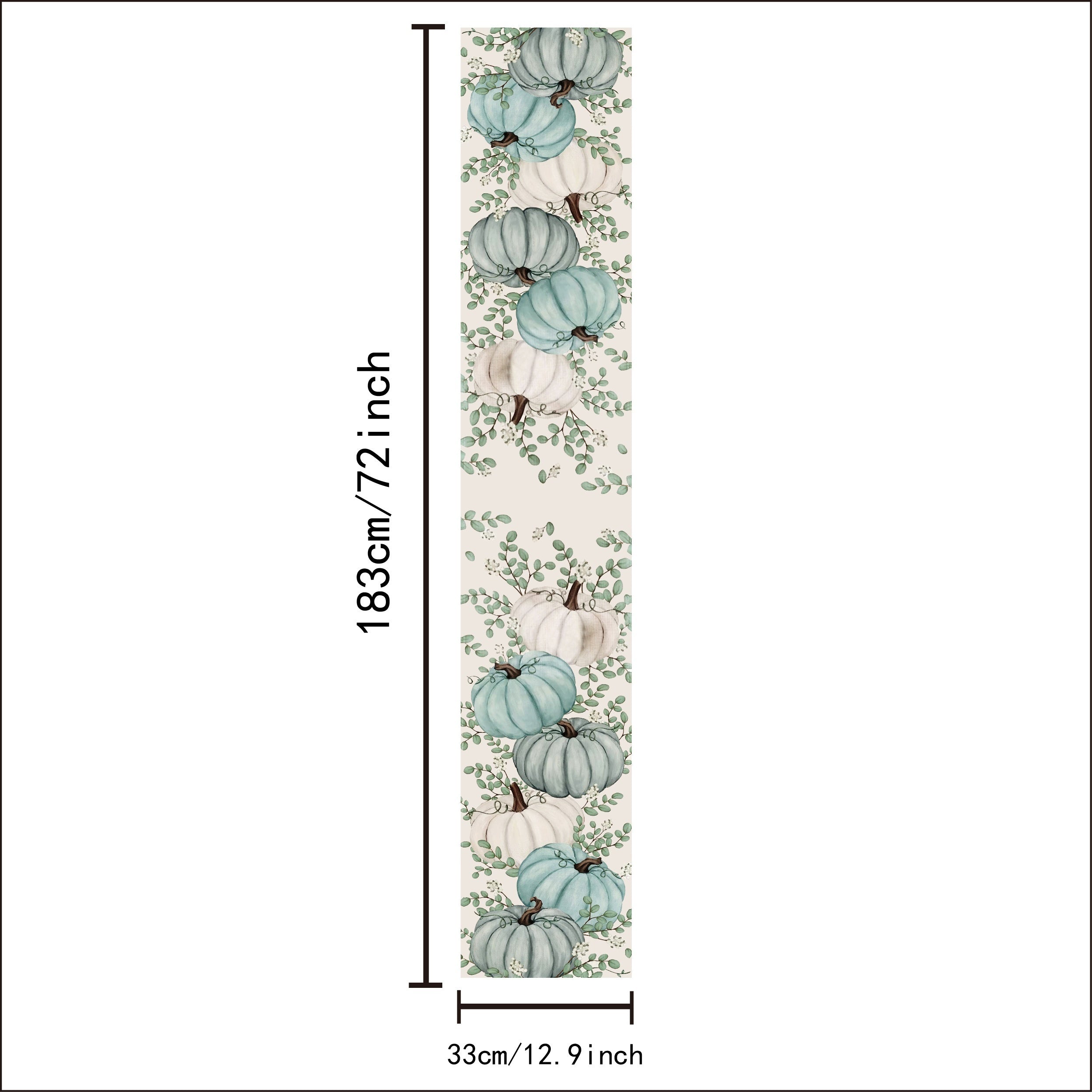 Pumpkin Pattern Halloween Table Runner Polyester Table Cover