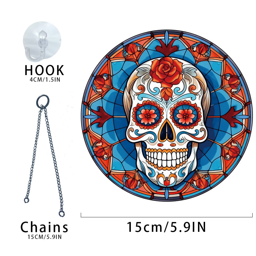 Halloween Mexican Skull Acrylic Decoration