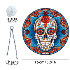 Halloween Mexican Skull Acrylic Decoration
