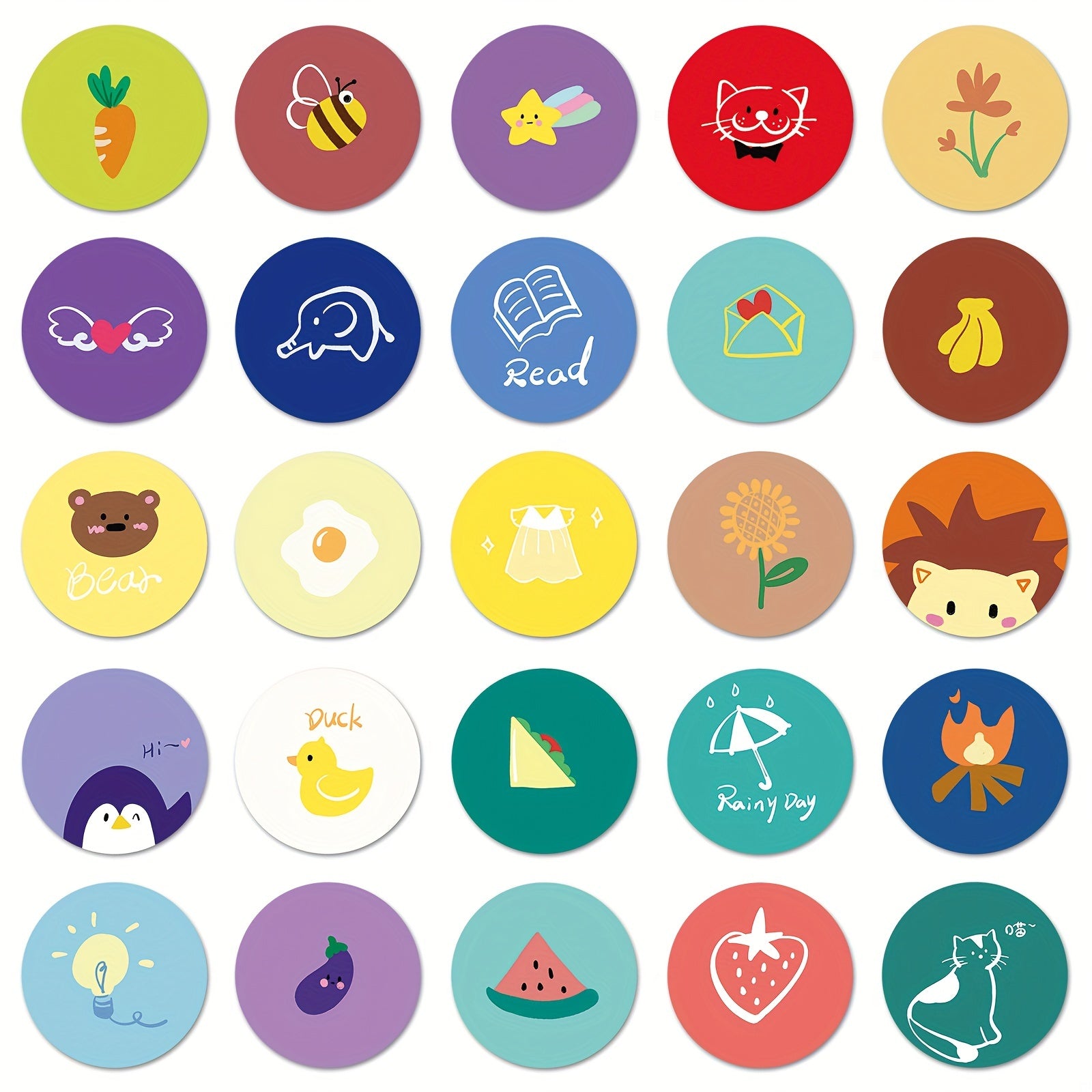 100pcs Girly Series Graffiti Stickers Waterproof