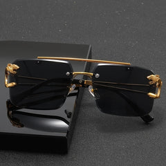ENSARJOE Men's Square Rimless Glasses
