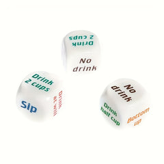 English Wine Dice Bar Entertainment Plastic Dice Toy 1.98cm