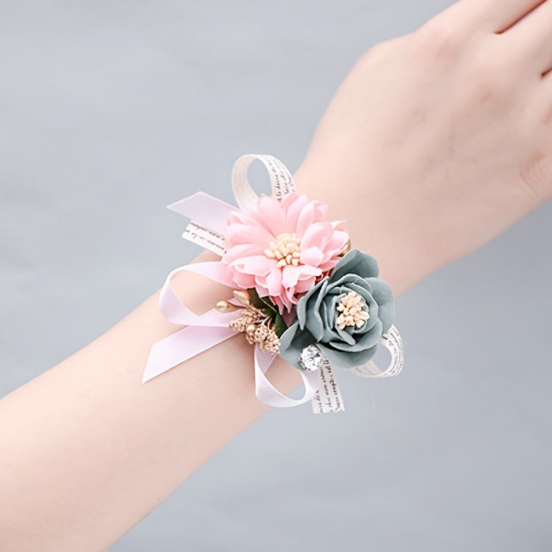 Bride Bridesmaid Wrist Flower Sisterhood Corsage