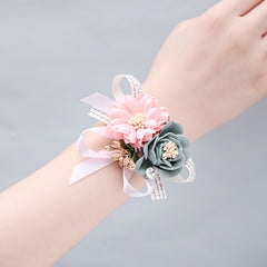 Bride Bridesmaid Wrist Flower Sisterhood Corsage