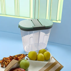 2 Grid Food Storage Containers Airtight Jars Fresh keeping Box