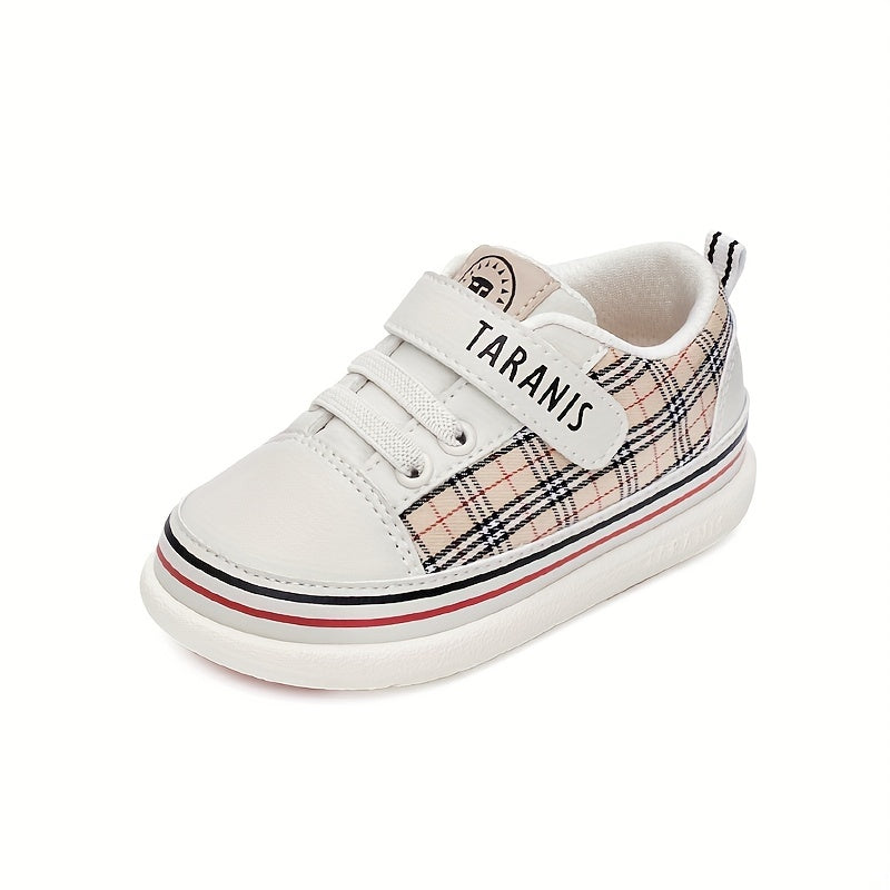 TARANIS Plaid Print Skate Shoes for Infants