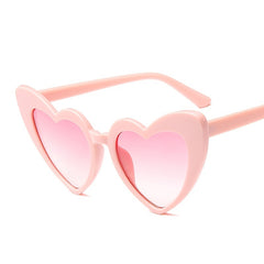 Heart Sunglasses Metal Large Frame Sunscreen Glasses