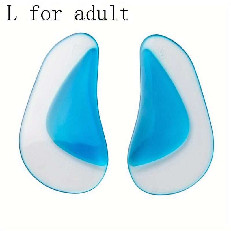 2PCS Orthotic Arch Support Insole Flat Foot Corrector Shoe Insert Silicone Pads