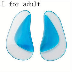 2PCS Orthotic Arch Support Insole Flat Foot Corrector Shoe Insert Silicone Pads