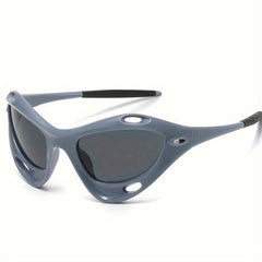 Men's Large Frame Cat Eye Hollow Out Sunglasses