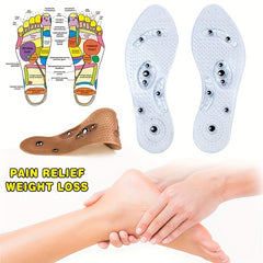 2pcs Acupressure Magnetic Massage Foot Therapy Pain Relief Insoles