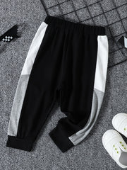 Kids Footed Straight Casual Trousers Baby Boys Sweatpants