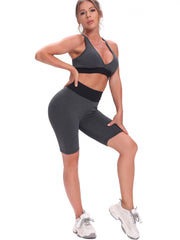Bubble Jacquard Shorts High Waist Butt Lifting Yoga Shorts