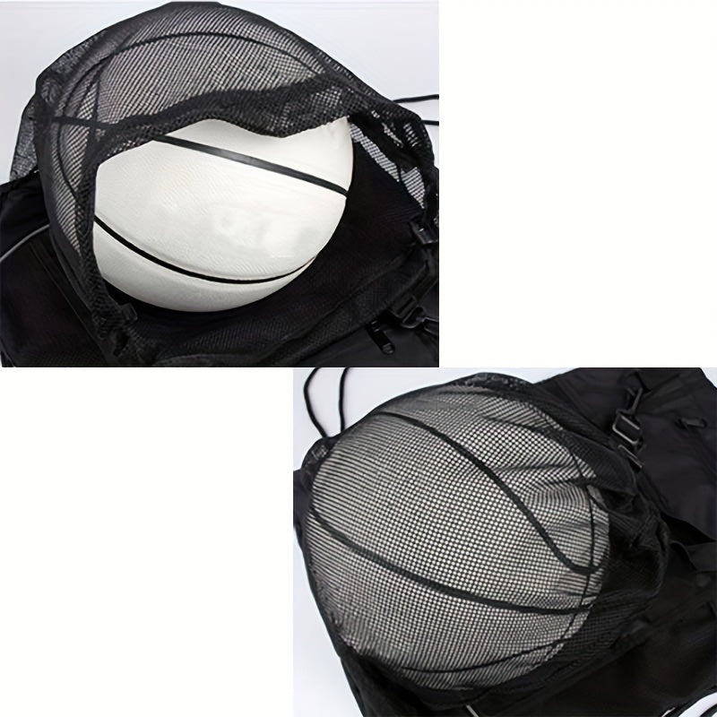 Drawstring Backpack for Outdoor Sports - Basketball and Football Bag