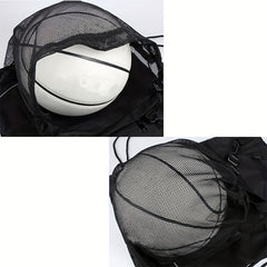 Drawstring Backpack for Outdoor Sports - Basketball and Football Bag