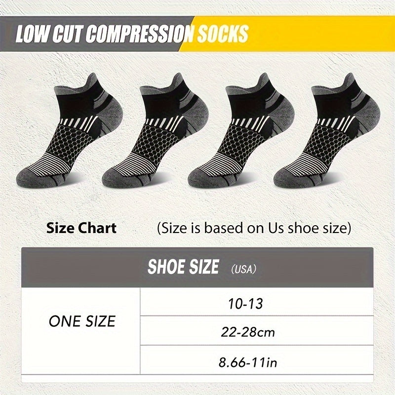 Men's Cushion Ankle Socks for Sports, 3 Pairs
