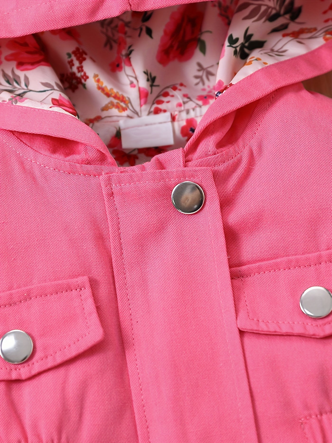 Girl's Patchwork Hooded Cotton Coat Baby's Top Child's Outwear